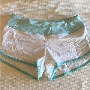 Lululemon Athletic Shorts - White/Green - Size 2